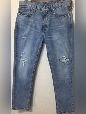Levi’s 531 Athletic Taper Jeans Light Wash Distressed Denim Men’s W36 L30